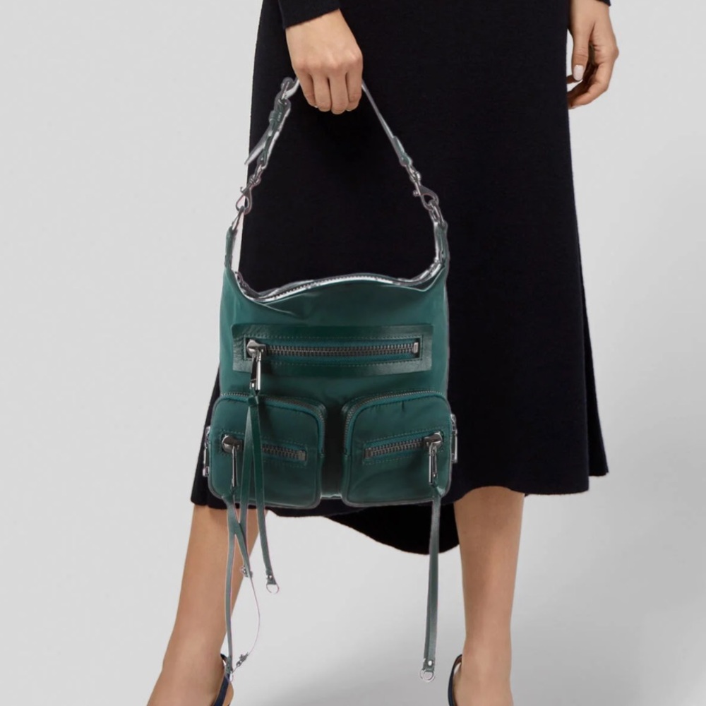 GREEN REBECCA MINKOFF SHOULDER BAG / HANDBAG - Picture 2 of 12